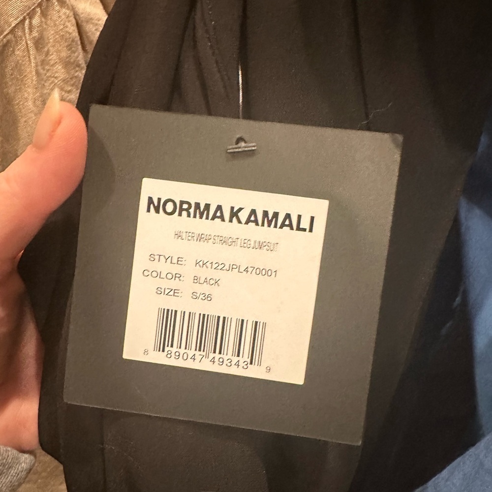 NWT Norma Kamali Halter Jumpsuit sz S - Picture 4 of 8